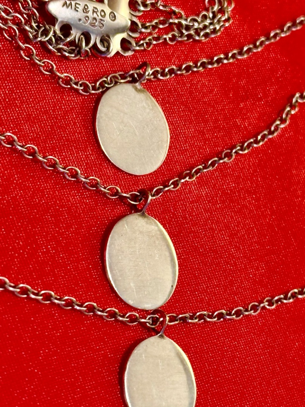 WOW POSHMARK - Authentic Me & Ro Sterling Silver Three Disc Pendant Necklace